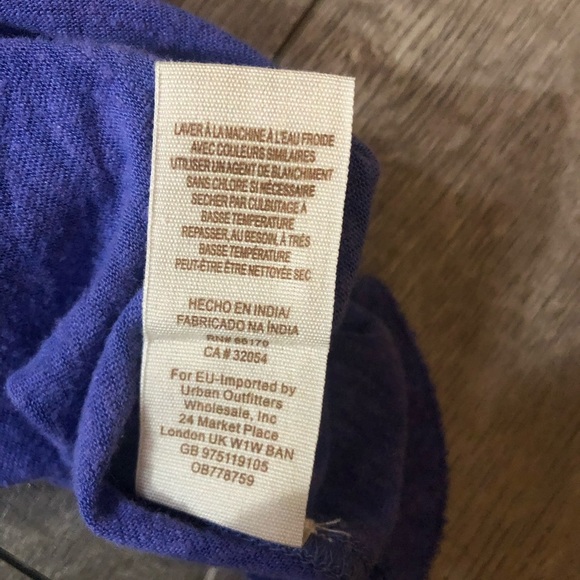 Free people meant to be lilac embroidered top S - Picture 7 of 8